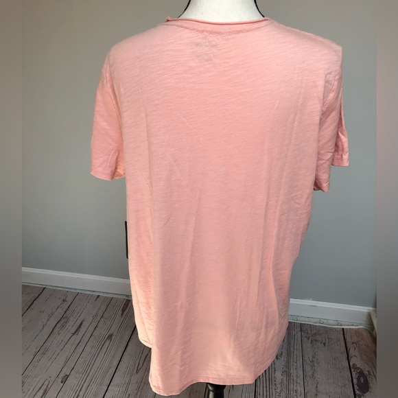 🌸NEW LLBean Soft Organic Cotton Coral Tee Size XLARGE - Picture 3 of 8